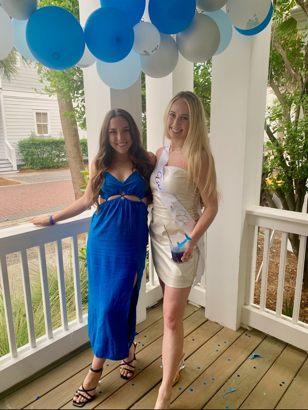 Zara Royal Blue Midi Dress with Side Slit